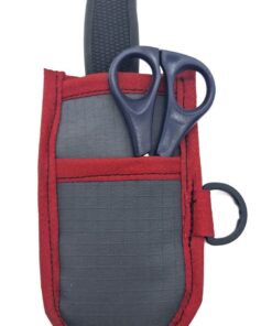 Fishing Buddy Fishing Knife and Scissors + Belt Strap Pouch - Red
