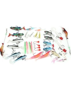 Fishing Lure 32 pcs set - soft and metal