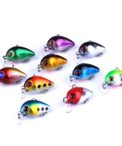 Fishing Lure Hard Bait 10 Piece Rock Fishing Kit in Plastic Box OG-0557