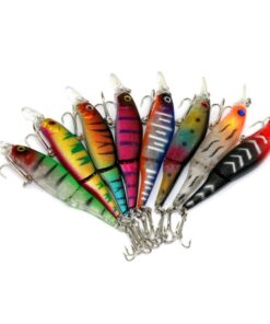 Fishing Lure Hard Bait 8.8cm 7.4g 2-Section 8 Lure set OG1190