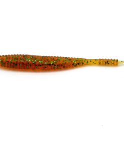 Fishing Lure Soft Bait Fish profile Red with flecks - Orange