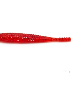Fishing Lure Soft Bait Fish profile Red with flecks - Red