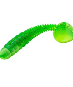 Fishing Lure Soft Paddle Bait White with flecks - Green