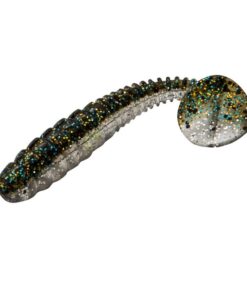 Fishing Lure Soft Paddle Bait White with flecks - Grey