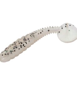 Fishing Lure Soft Paddle Bait White with flecks - Transparent