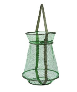 Fishing Net Mesh Collapsible Fish Cage Fishing Basket Foldable Fishing Trap
