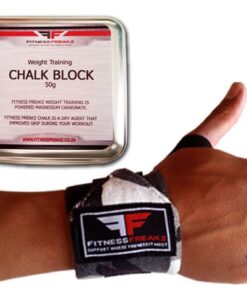 Fitness Freakz Heavy Duty Wrist Straps & Chalk Tin Combo