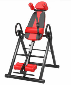 Fitness Inversion Table Foldable Strength Training Handstand - Red