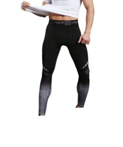 Fitness Men Running Tights - Black - XL