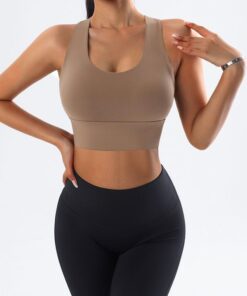 Fitness Sports Bra - High Impact Support - Coca Brown - 2XL