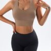Fitness Sports Bra - High Impact Support - Coca Brown - S