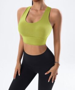 Fitness Sports Bra - High Impact Support - Lime Green - S