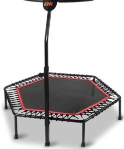 Fitness Trampoline with Adjustable Armrests