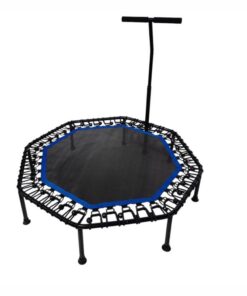 Fitness Trampoline with Adjustable Handle - Blue
