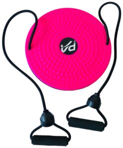 Fitness Twist Trainer Disk With Resistance Bands - Pink