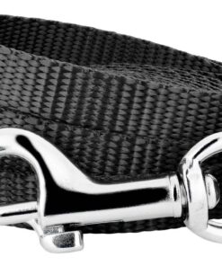 Fixed Durable Nylon Dog Leash - 120cm Black