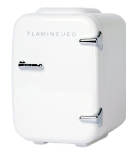 Flamingueo - Retro Mini Fridge - 4 liters - Refrigerator - White