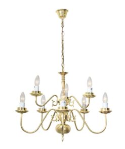 Flemmish - 5 Lights - Chandelier - 600mm - Polished Brass