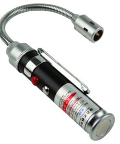 Flexi LED Torch and Laser Pointer With Magnetic Base (16cm x 1.2cm) - Black