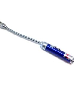 Flexi LED Torch and Laser Pointer With Magnetic Base (16cm x 1.2cm) - Blue