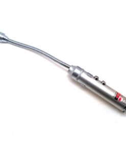 Flexi LED Torch and Laser Pointer With Magnetic Base (16cm x 1.2cm) - Silver