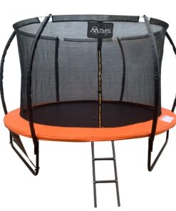 Flexi Muscles- 365cm (12ft) Trampoline with Enclosure Net and Curved Poles