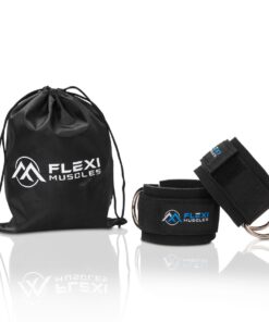 Flexi Muscles - Ankle Straps for Cable Machine Set of 2 - Black