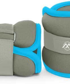 Flexi Muscles - Ankle Weights for Exercises, Sandbags for Legs and Arms 2KG - Grey