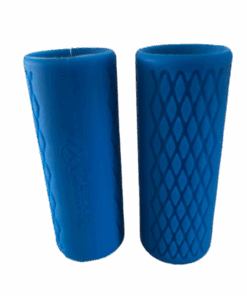 Flexi Muscles - Anti - Slip Rubber Barbell Grips for Bodybuilding - Light Blue