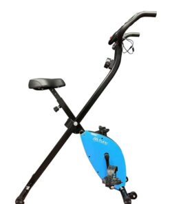 Flexi Muscles - Foldable exercise bike with multiple resistance levels. - Blue