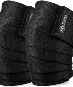 Flexi Muscles - Knee Wraps for Weightlifting - Knee Support for Men & Women