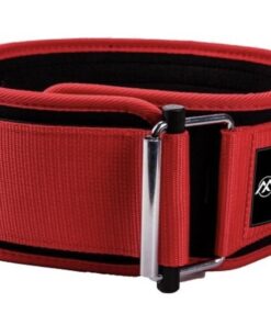Flexi Muscles - Self-Locking Gym Belt for Power Lifting - Red. - L