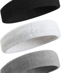 Flexi Muscles - Sport Sweatbands for Men and Women - Pack of 3