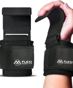 Flexi Muscles - Weight Lifting Hooks Grips (Set of 2)