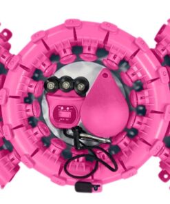 Flexi Muscles - Weighted Hula Hoop for Abdomen Fitness and Waist Toning. - Pink