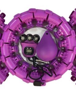 Flexi Muscles - Weighted Hula Hoop for Abdomen Fitness and Waist Toning. - Purple