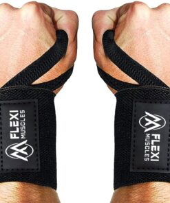 Flexi Muscles - Wrist Wraps For Weightlifting (Set of 2).