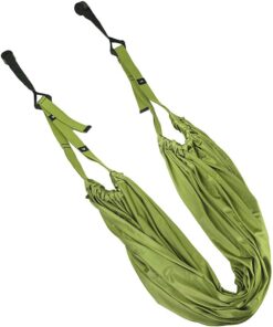 Flexibility Leg Stretching Strap Aerial Yoga Belt for Dance Fitness-Green