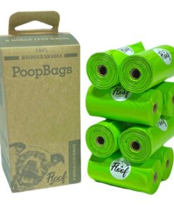 Floof - Eco-Friendy 100% Biodegradable Dog Poop Bags - 8 Roll Set