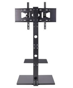 Floor TV Stand with Shelves for 32"-65" Screen