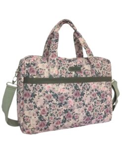 Floral Executive Laptop Bag - Pink