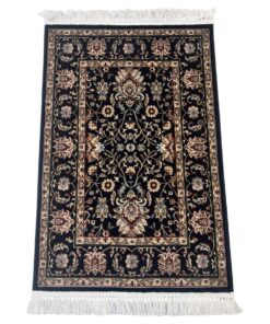 Floral Navy Turkish Rug / Carpet - 120 x 80cm