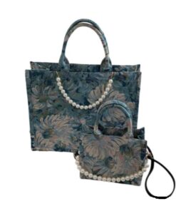 Floral Oil Painting Canvas Tote Bag