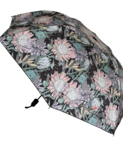 Floral Print Travel Umbrella - Purple, Pink