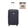 Florida On Board Soft Shell Luggage Suitcase on 360 Wheels with Lock - 50cm