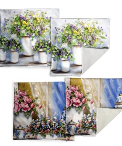 Flower Collection Vase Luxury Scatter Covers By Stella Bruwer - Set of 4