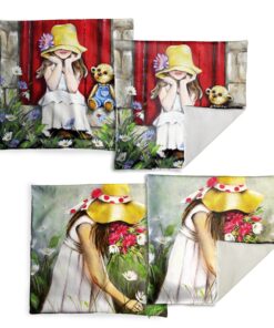 Flower Girl Luxury Scatter Covers By Stella Bruwer - Set of 4