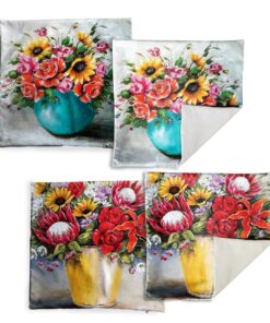 Flower Vase Luxury Scatter Covers By Stella Bruwer - Set of 4