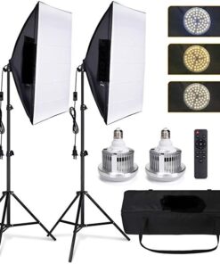 Floxi 170W LED Studio Softbox Light Kit