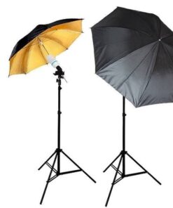 Floxi 300w Studio Light Umbrella Kit Gold